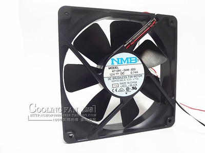 NMB 12CM/厘米 12025 12V 0.74A 4710NL-04W-B59 大风量机箱风扇