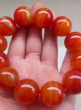 促销红玛瑙手链圆珠玉