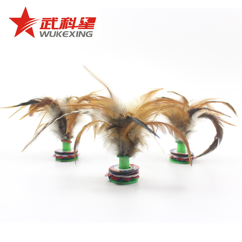 民间运动游戏毽子花式毽球键球键子标准毽球/小鸡毛毽子/6个包邮