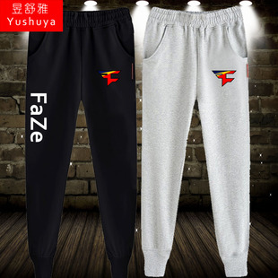 缩口长裤 FaZe战队小脚卫裤 子运动休闲裤 CSGO束脚裤 比赛服队服男士