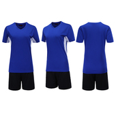 包邮 V领短袖 气排球衣比赛训练服定制组队服团购 男女款 排球服套装