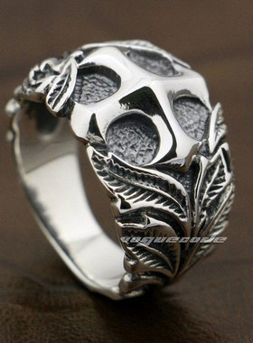 复古时尚男款纯银包邮戒指饰品