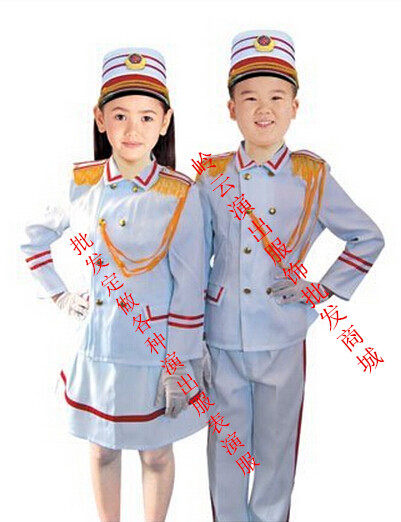 儿童乐队服装幼儿鼓手服装仪仗队服装演出表演服装少儿升旗手服装