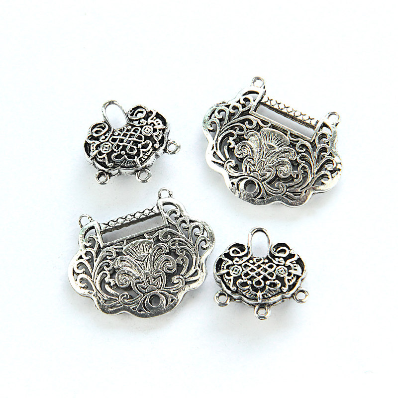 藏銀镂空合金鎖  小兒長命鎖 diy兒童項鏈吊墜關鍵鎖 富貴平安鎖在類目 飾品/流行首飾/時尚飾品新, 項墜/吊墜中 - 來自Buy2taobao.com提供專業的淘寶代購服務