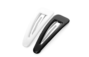 黑BB夹 曌璇发饰 白 护士帽边夹 1卡10个 医护护士发夹