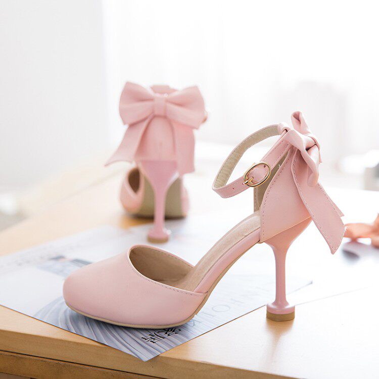 包头凉鞋女夏季2020新款甜美高跟鞋细跟圆头公主鞋韩版淑女鞋
