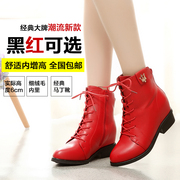 Kang Jiao women's boots in the autumn high tide tide girls boots ankle boots shoes Martin within the British air round head high with flat boots