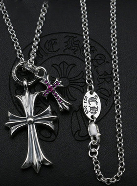 街拍配饰毛衣链甜美风十字架吊坠