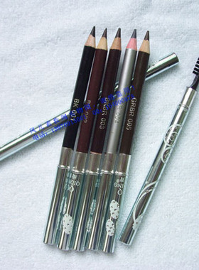 正品绮青眉笔金属质感防水防汗带刷子棕色黑色咖啡色灰色
