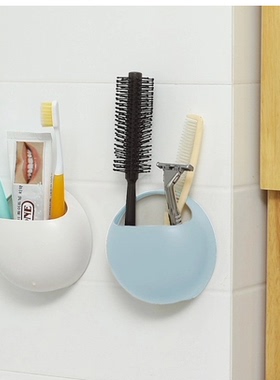 纳川吸盘牙刷架 创意情侣牙刷挂 剃须刀架牙具座牙膏架多用置物架