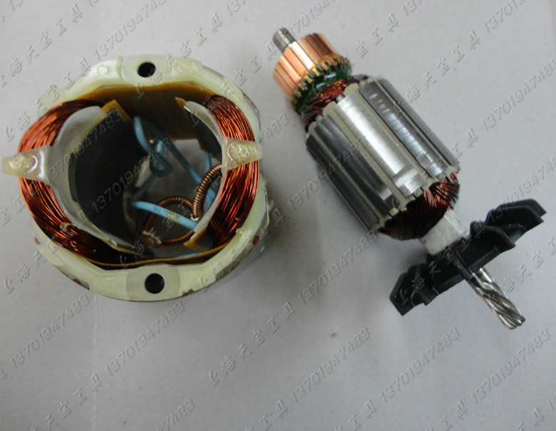 冷凝器维修设备胀管机专用电机配件钻子定子套装