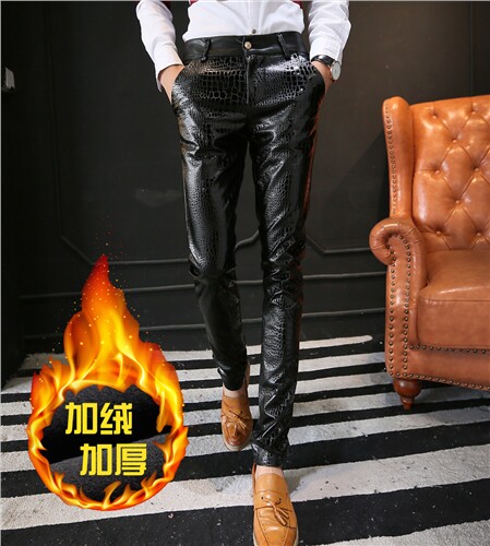 Pantalon cuir homme pour adolescent pour hiver - Ref 1480534 Image 1