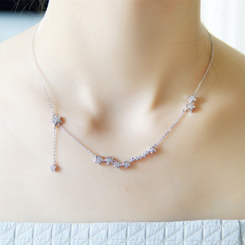 Limit the republic of korea Popular Jewelry star Diamond combination have more cash than can be accounted for Necklace Female models grace temperament Necklace Versatile Jewelryin the Accessories/Fashion Jewelry, Necklace  category - from Buy2taobao.com to provide professional Taobao agent buy service