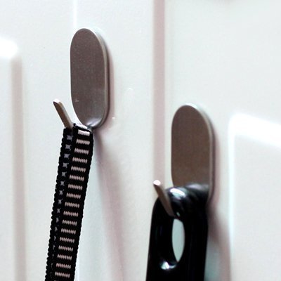 日本KM强力不锈钢粘钩墙壁墙面无痕免钉粘胶挂钩厨房浴室门后钩子