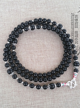 黑玛瑙其他款式毛衣项链可定制