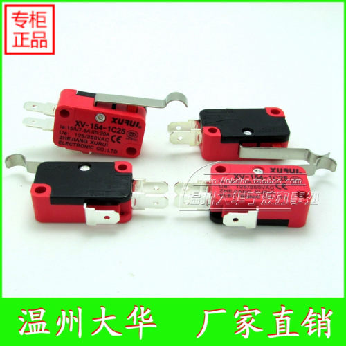 厂家直销旭瑞牌 XV-154-1C25 微动拨动触点点动开关 银触点
