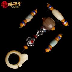 108 bodhi Eichhornia crassipes diamond Moon and stars yak bone prayer beads accessories packages three-way head of Shoushan Stone barrel bead