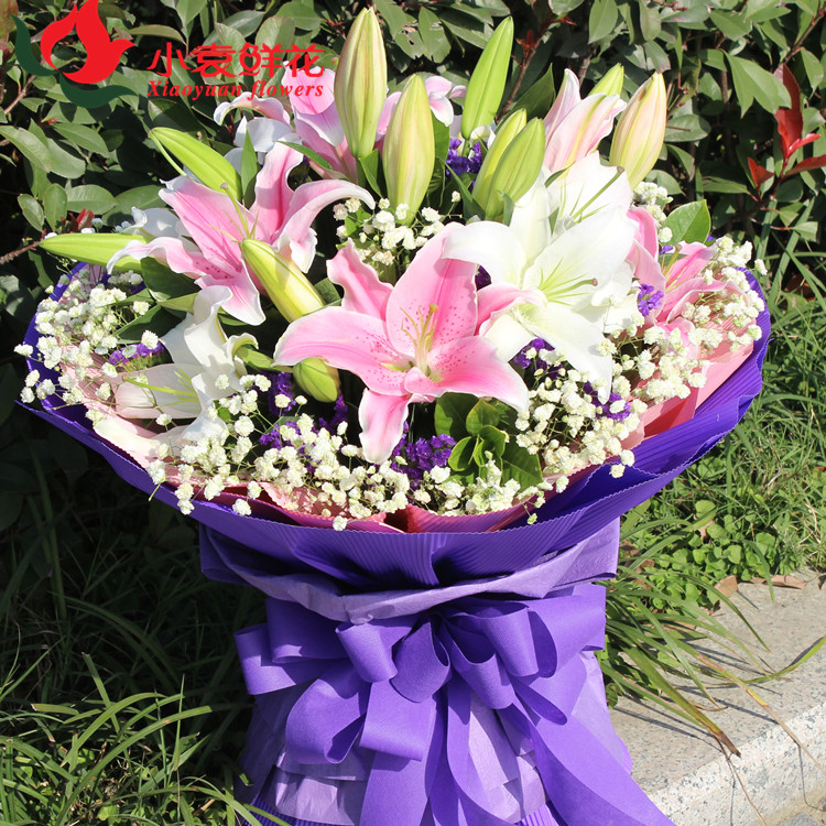 七夕母亲节香水百合花束苏州上海鲜花速递(同城)