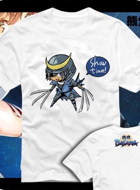 战国BASARA伊达政宗真田幸村前田庆次笔头衣服T恤短袖