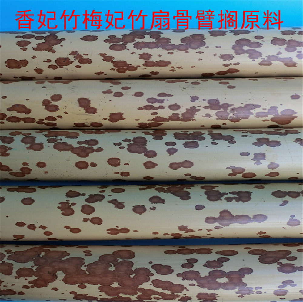 梅妃竹红香妃竹湘妃竹臂搁扇骨笔筒斑竹梅鹿竹紫竹制品手工原料28