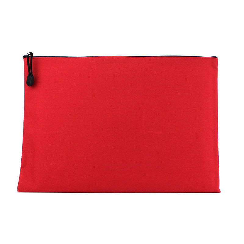 灿隆a4牛津布袋 会议资料袋 单层拉链文件袋 可承接印刷logo 蓝色