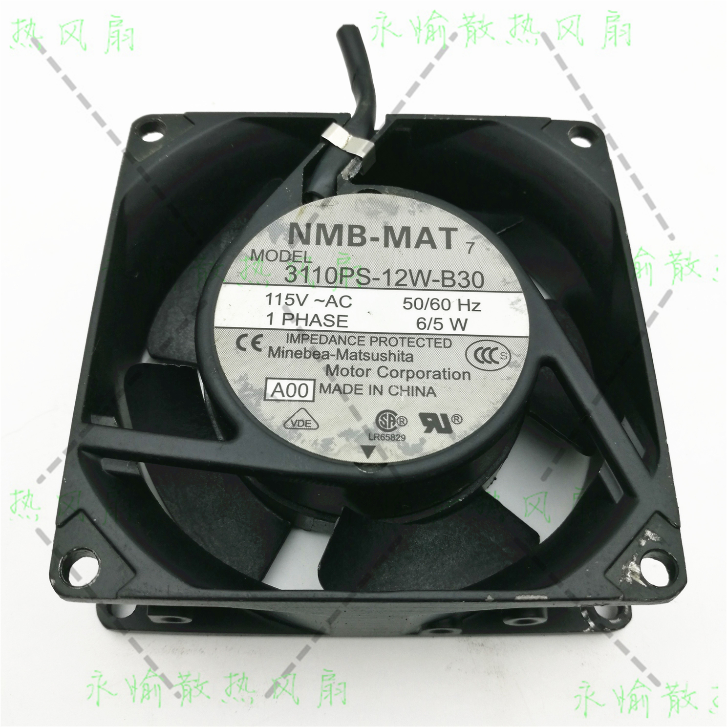 原装 NMB-MAT 3110PS-12W-B30 AC115V 6/5W 8025 金属框 散热风扇