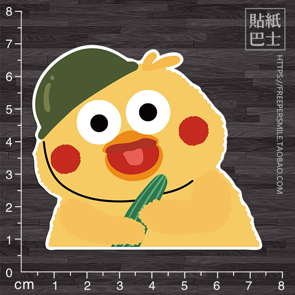 鹦鹉可爱卡通行李箱旅行箱贴纸 防水汽车贴纸油箱贴纸