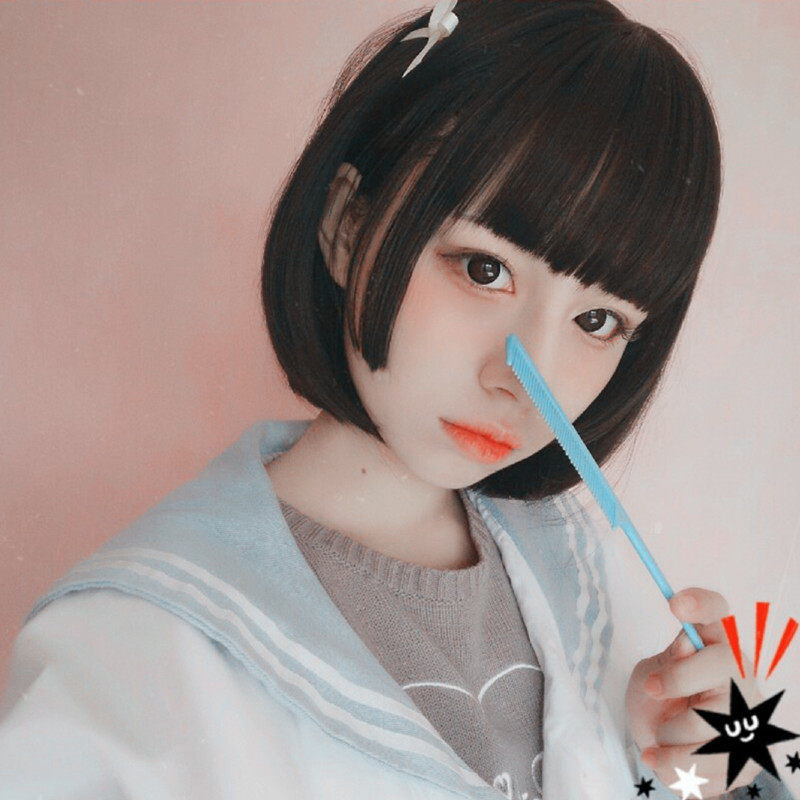 Perruque cheveux raides Court - Ref 2608925 Image 1