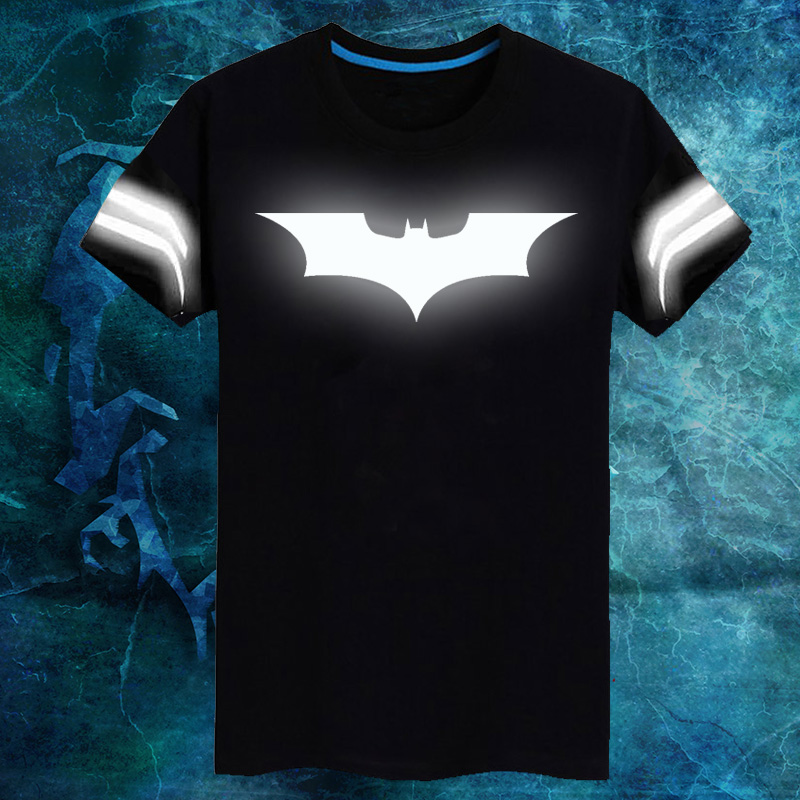 夏季款宽松纯棉美国队长圆领青少年蝙蝠侠大战超人反夜光短袖t恤|msdalam kategori Pakaian Lelaki, baju-T - dari Buy2taobao.com untuk memberikan perkhidmatan ejen Taobao profesional membeli