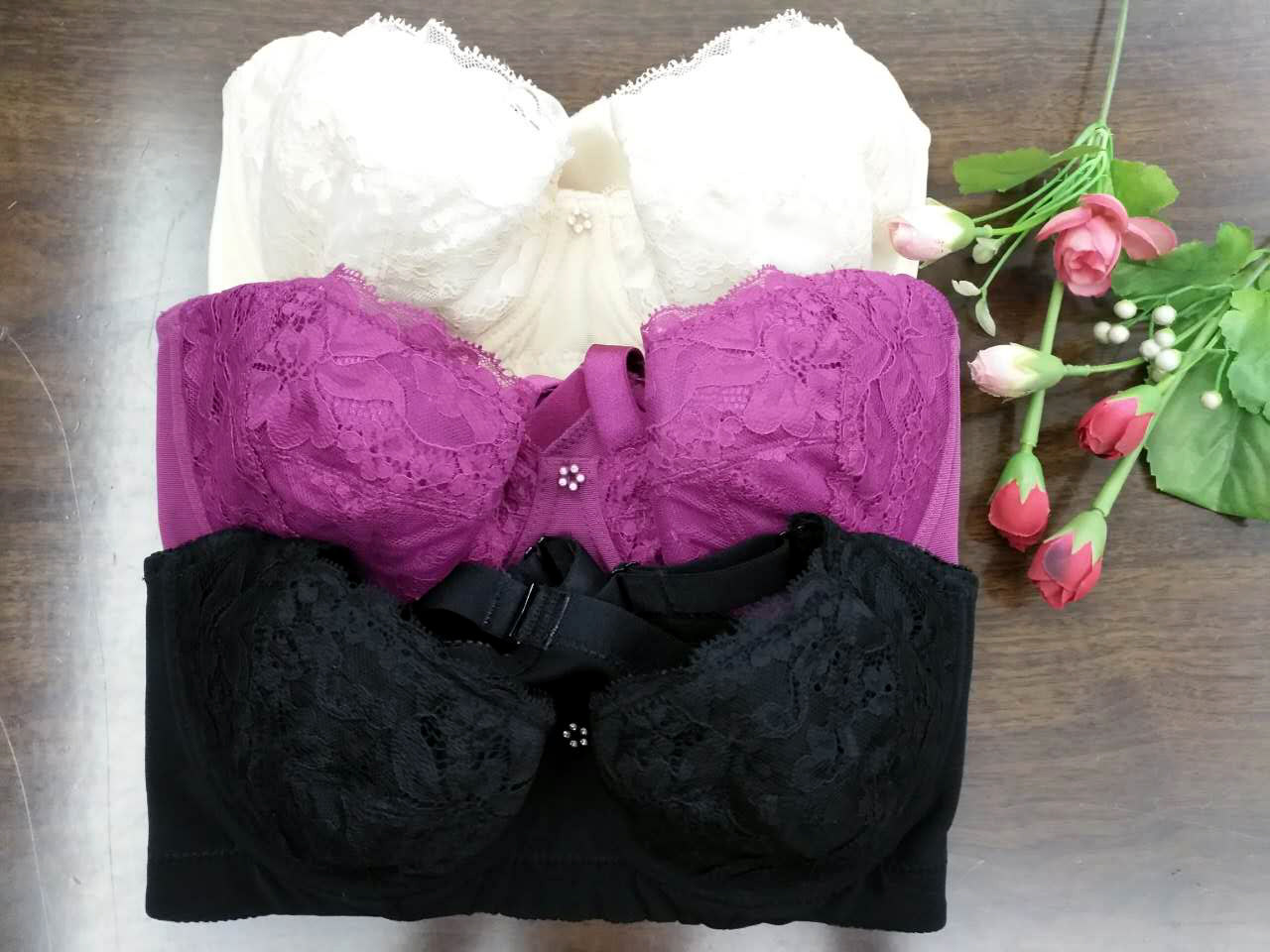 美容院正品纤之健四排扣磁疗聚拢丰胸收副乳调整型内衣文胸