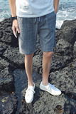 A003-K171-P20新款男装格子休闲短裤涤99%外景济州岛，男装休闲裤，电商A003