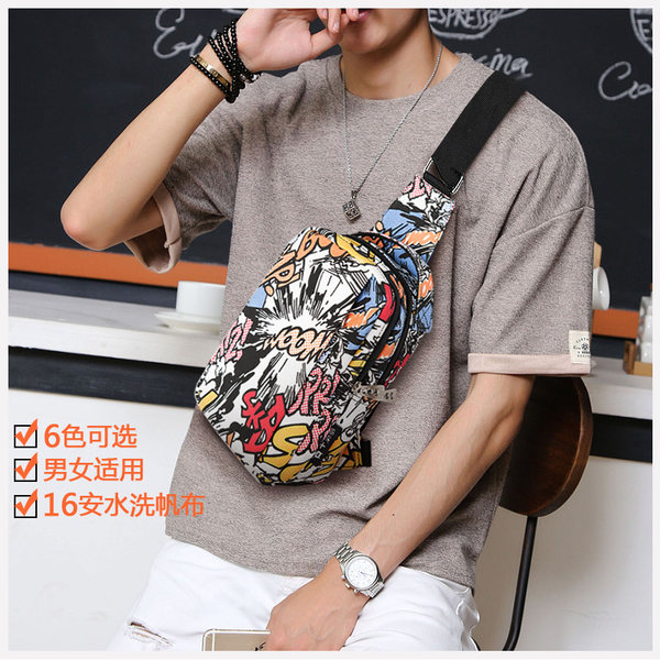 In Cipher 暗号 迷彩帆布胸包 单肩斜挎背包 优惠券折后￥49包邮（￥79-30）多色可选