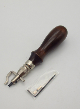 吾匠日本进口手工DIY诚和SEIWA红柄二合一挖槽器配原配刀刃