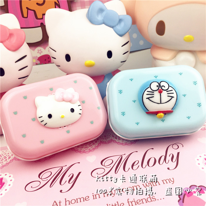 HelloKitty哆啦a梦机器猫可爱卡通沥水皂盒双层皂盒香皂盒肥皂盒 家庭/个人清洁工具 皂盒 原图主图