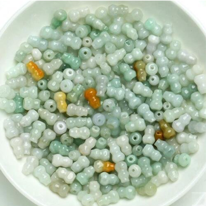 diy天然a货三彩缅甸批量饰品配件