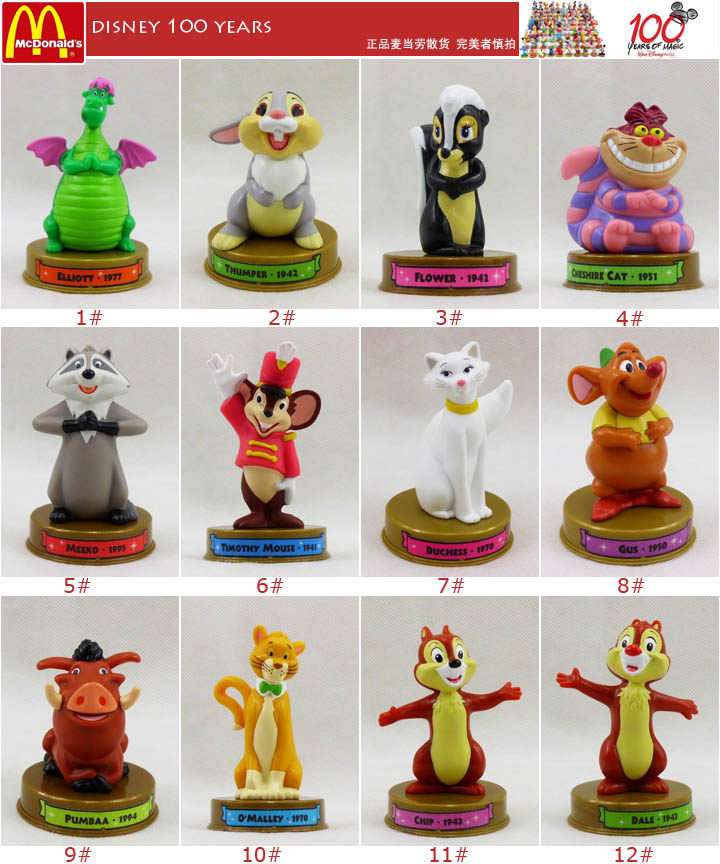 麦当劳 迪斯尼100周年 Disney 100 years 人物摆件 限量收藏