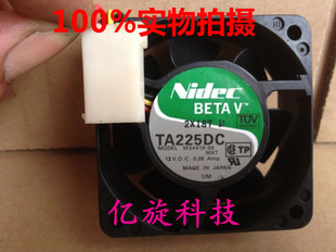 12V 6025 0.28A 6cm NIDEC M34418 变频器机箱风扇3线 大风量