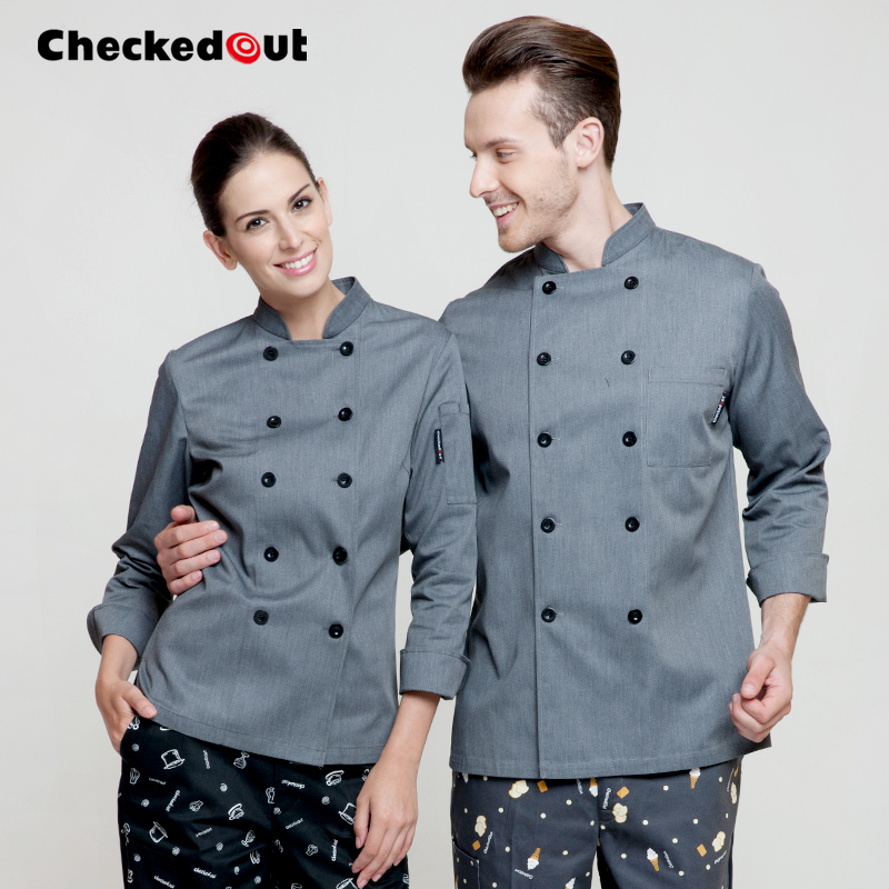 Veste chef cuisinier CHECKED OUT en Toile de coton - Ref 1907659 Image 1