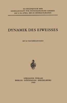 【预订】Dynamik Des Eiweisses