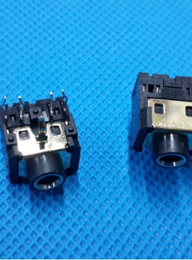 3.5MM耳机插口双声道带开关优质音频插座PJ306F镀金环保常闭