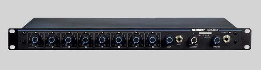 SHURE  SCM810自动会议混音器 舒尔8路混音器 舒尔会议话筒混音器