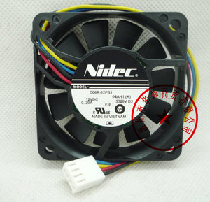 全新NIDEC散热风扇6015 12V 0.2A D06R-12PS1 04AH1(K YM1206PTB1