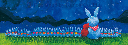 雷诺瓦进口益智玩具/几米/兔子排排坐/207片/纸质拼图/经典款