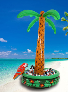 充气鹦鹉椰树冰桶活动装饰家居摆设道具玩具椰子树演出道具户外