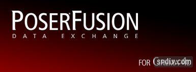 POSER模型导入max，maya，c4d，lightwave插件poserFusion