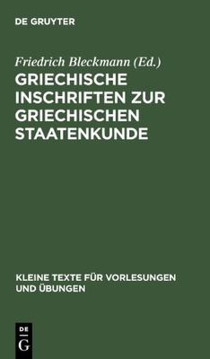 【预售】Griechische Inschriften Zur Griechischen Staat...