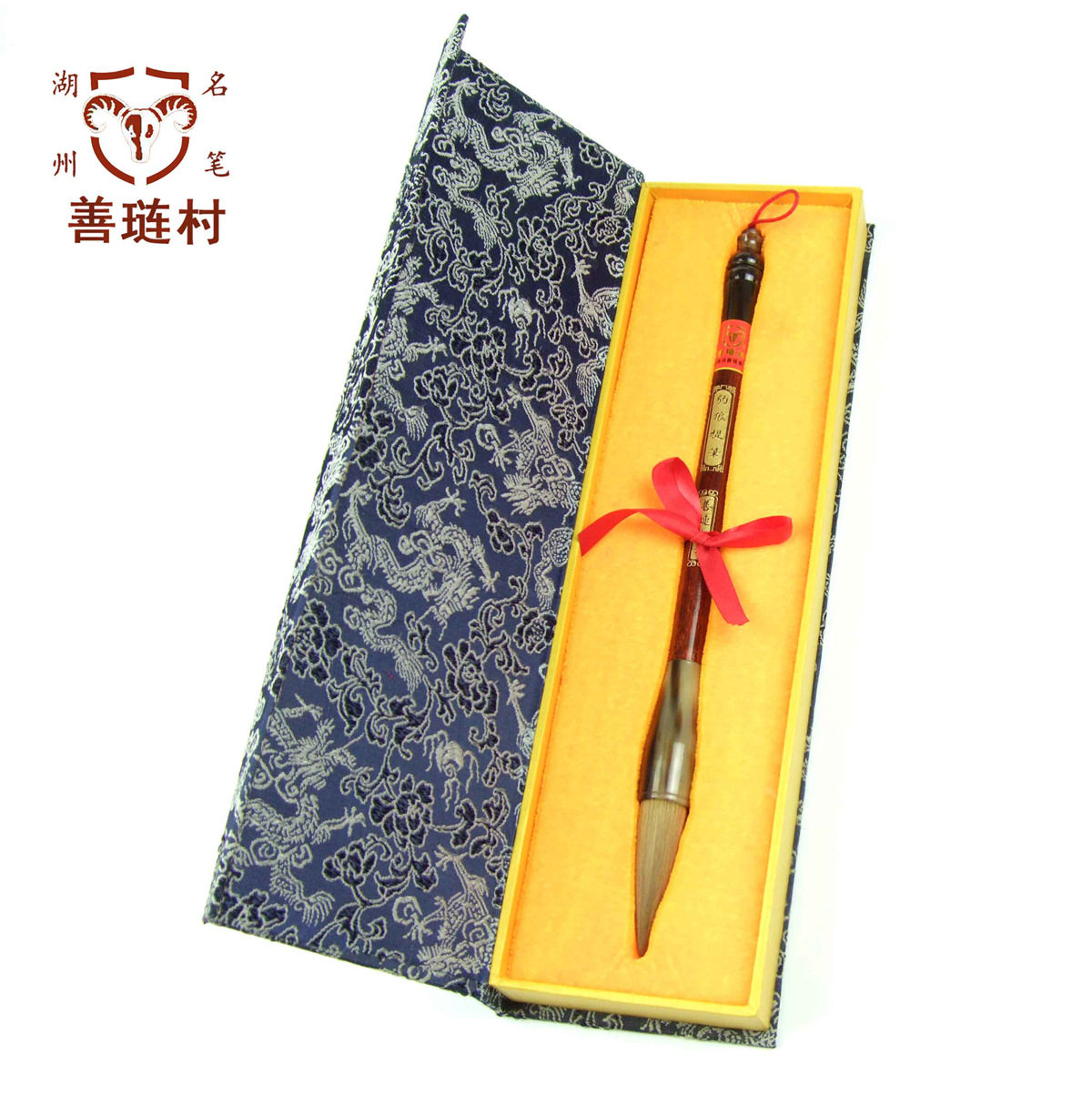 湖笔礼盒豹狼提笔善琏湖笔湖州毛笔大楷号楷笔纯狼毫书法国画
