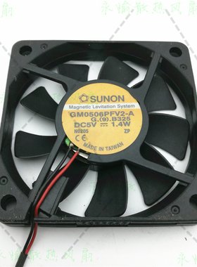 原装SUNON GM0506PFV2-A 6010 5V 1.4W 6cm USB 超薄风扇 磁悬浮