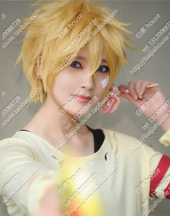 cosplay动漫假发 KARNEVAL狂欢节 YOGI与仪 淡金色小反翘短发假发