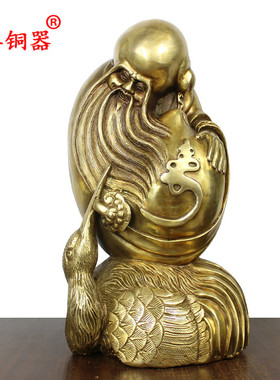 寿星摆件黄铜工艺品
